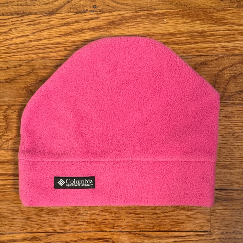 Columbia Kids Bright Pink Fleece Hat Youth L/XL
